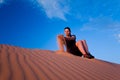 Woman at Coral Pink Sand Dunes