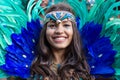 Woman in costume on Carnival of Cultures in Berlin