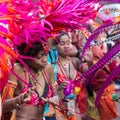 Woman in costume on Carnival of Cultures in Berlin