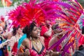 Woman in costume on Carnival of Cultures in Berlin