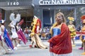 A woman in a costume during the Dominican Day Parade