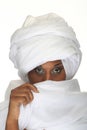 Woman covering face