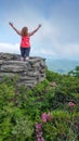 Woman at Craggy Pinnacle Asheville North Carolina