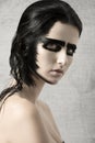 Woman with creative make-up Royalty Free Stock Photo