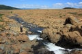 Woman at Creek in Tablelands Royalty Free Stock Photo