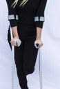 Woman with Crutches