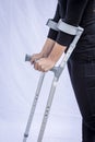 Woman with Crutches