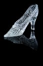 Woman crystal shoe Royalty Free Stock Photo