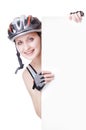 Woman cyclist