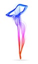 Woman dancer, ballerina, elegant silhouette