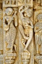 Woman dancer and Musician carved on the wall of Jagdish Temple at Udaipur