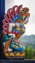 Woman dancer statue at the Ulun Danu temple in Bali, Indonesia Royalty Free Stock Photo