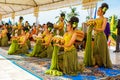 Woman dancers performing Thai tradition culture dancing