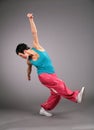 Woman dances sports dance Royalty Free Stock Photo