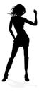 Woman Dancing Person Silhouette Royalty Free Stock Photo