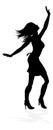 Woman Dancing Person Silhouette Royalty Free Stock Photo