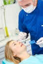 Woman at dental appointment