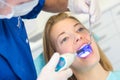 Woman at dental appointment