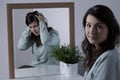 Woman with depression Royalty Free Stock Photo