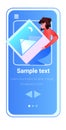 woman developer creating mobile website ui web application development program software optimization Royalty Free Stock Photo