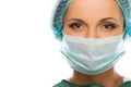 Woman doctor in face mask Royalty Free Stock Photo