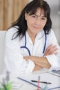 woman doctor looking at camera Royalty Free Stock Photo