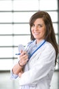 Woman doctor in a modern office Royalty Free Stock Photo