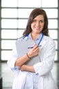 Woman doctor in a modern office Royalty Free Stock Photo