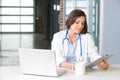 Woman doctor in a modern office Royalty Free Stock Photo