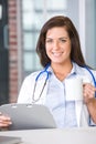 Woman doctor in a modern office Royalty Free Stock Photo