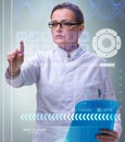 Woman doctor in telemedicine mhealth concept Royalty Free Stock Photo