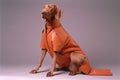 dog art pet latex stylish concept funny colourful animal fashion. Generative AI.