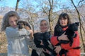 Woman with dogs at the animal shelter