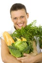 Woman doing grocery shopping Royalty Free Stock Photo