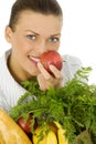 Woman doing grocery shopping Royalty Free Stock Photo