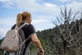 Woman doing hiking