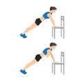 Woman doing Incline plank shoulder taps exercise.