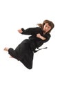 Woman doing karate Royalty Free Stock Photo