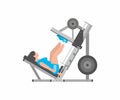 Woman doing leg presses