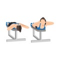 Woman doing Lying face down plate neck resistance exercise