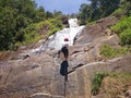 Rappel on waterfalls