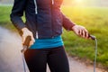 Woman doing skipping Royalty Free Stock Photo