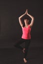 Woman doing stretching exercises