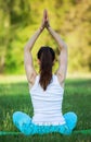 Woman doing yoga meditation