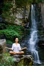 Woman doing yoga in the nature Royalty Free Stock Photo