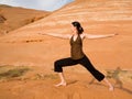 Woman Doing Yoga in Wilderness