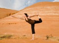 Woman Doing Yoga in Wilderness