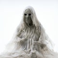 Creepy Ghost Figurine With Red Eyes For Halloween