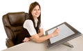Woman Drawing on a Digital Tablet Royalty Free Stock Photo