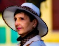 woman dressed as a safari in a carnival parade in the province of Venice, small town ScorzÃâ a few minutes from Venice.